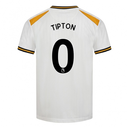 Enfant Football Maillot Ollie Tipton #0 Blanc Jaune Tenues Third 2021/22 T-shirt