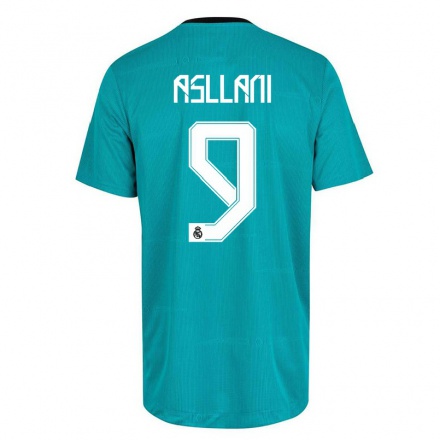 Enfant Football Maillot Kosovare Asllani #9 Vert Clair Tenues Third 2021/22 T-Shirt