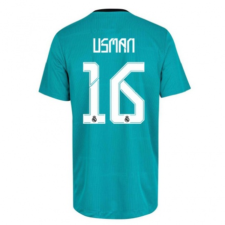 Enfant Football Maillot Garuba Usman #16 Vert Clair Tenues Third 2021/22 T-Shirt