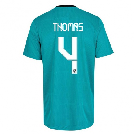 Enfant Football Maillot Heurtel Thomas #4 Vert Clair Tenues Third 2021/22 T-Shirt