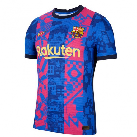 Enfant Football Maillot Lionel Messi #10 Rose Bleue Tenues Third 2021/22 T-shirt