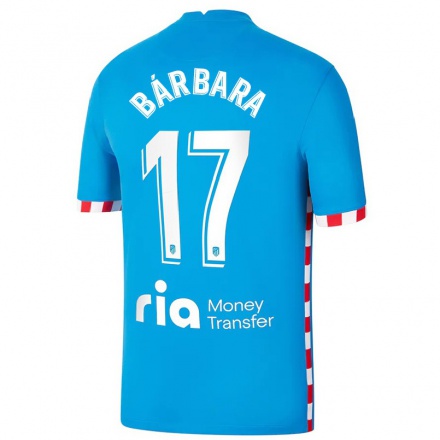 Enfant Football Maillot Barbara Latorre #17 Bleu Tenues Third 2021/22 T-Shirt