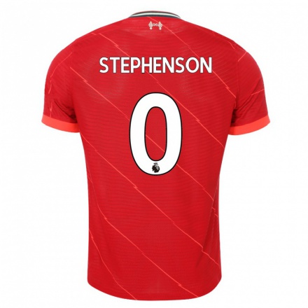 Homme Football Maillot Luca Stephenson #0 Rouge Tenues Domicile 2021/22 T-Shirt