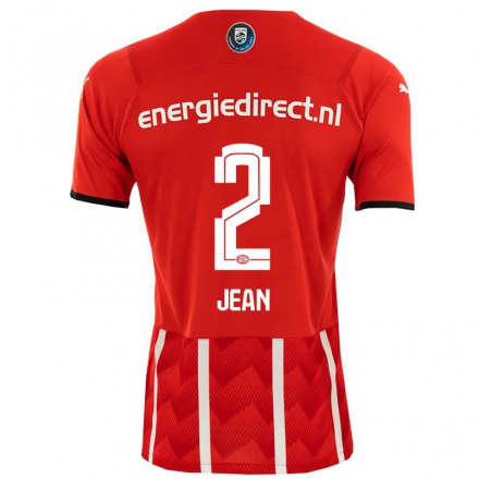 Homme Football Maillot Ellie Jean #2 Rouge Tenues Domicile 2021/22 T-shirt