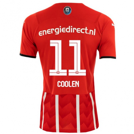 Homme Football Maillot Nadia Coolen #11 Rouge Tenues Domicile 2021/22 T-shirt