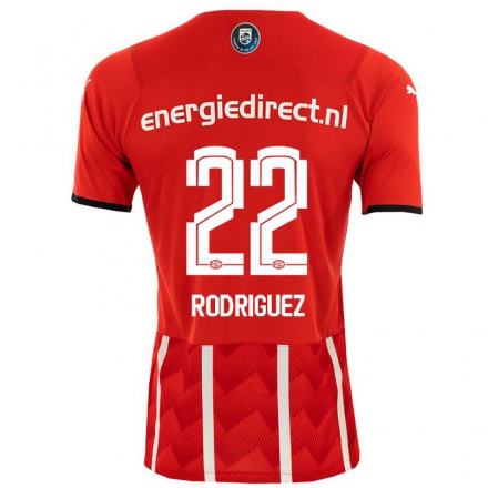 Homme Football Maillot Anika Rodriguez #22 Rouge Tenues Domicile 2021/22 T-shirt