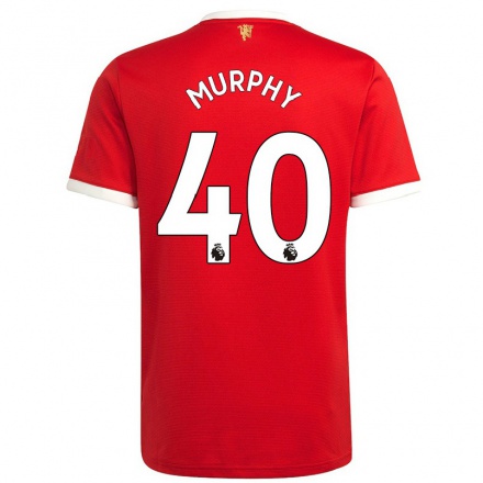 Homme Football Maillot Niamh Murphy #40 Rouge Tenues Domicile 2021/22 T-shirt