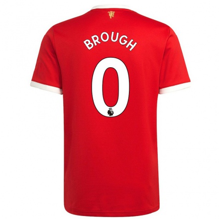 Homme Football Maillot Emily Brough #0 Rouge Tenues Domicile 2021/22 T-shirt
