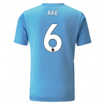 Homme Football Maillot Nathan Ake #6 Bleu Tenues Domicile 2021/22 T-shirt