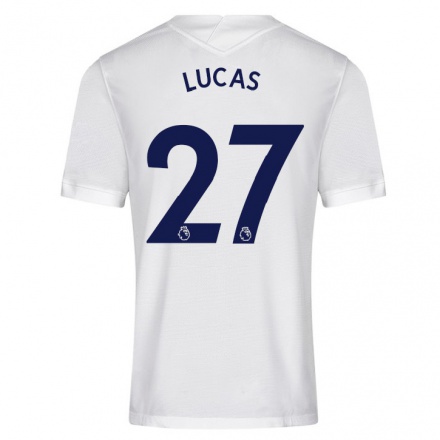 Homme Football Maillot Lucas Moura #27 Blanche Tenues Domicile 2021/22 T-Shirt