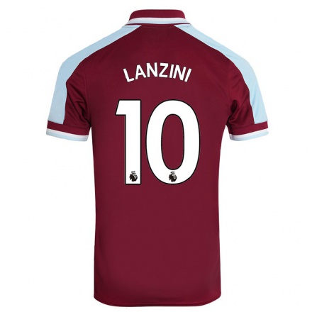 Homme Football Maillot Manuel Lanzini #10 Bordeaux Tenues Domicile 2021/22 T-shirt