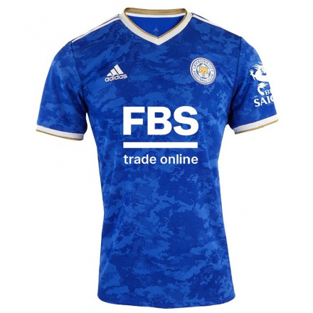 Homme Football Maillot Kasper Schmeichel #1 Bleu Royal Tenues Domicile 2021/22 T-shirt