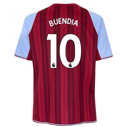 Homme Football Maillot Emiliano Buendia #10 Bordeaux Tenues Domicile 2021/22 T-shirt