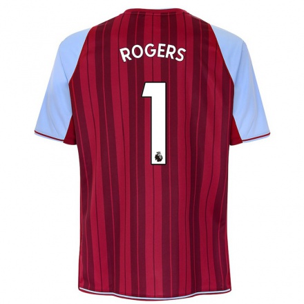 Homme Football Maillot Sian Rogers #1 Bordeaux Tenues Domicile 2021/22 T-shirt