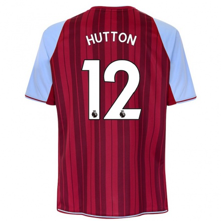 Homme Football Maillot Jodie Hutton #12 Bordeaux Tenues Domicile 2021/22 T-Shirt