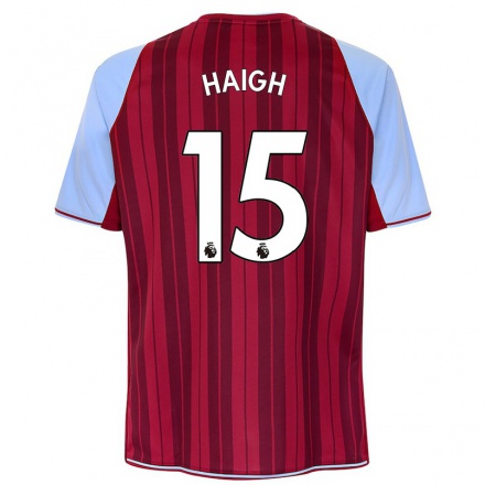 Homme Football Maillot Natalie Haigh #15 Bordeaux Tenues Domicile 2021/22 T-Shirt
