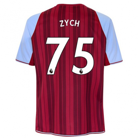 Homme Football Maillot Oliwier Zych #75 Bordeaux Tenues Domicile 2021/22 T-Shirt