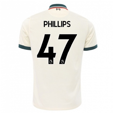 Homme Football Maillot Nathaniel Phillips #47 Beige Tenues Extérieur 2021/22 T-Shirt