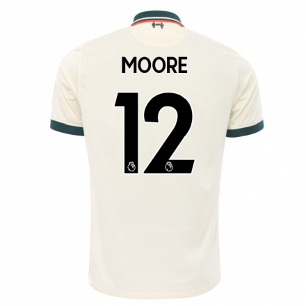 Homme Football Maillot Meikayla Moore #12 Beige Tenues Extérieur 2021/22 T-Shirt