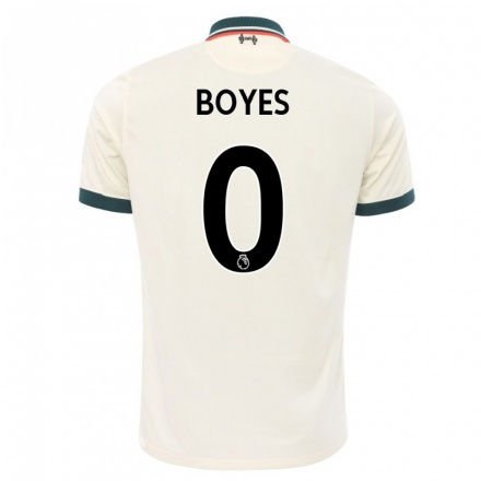 Homme Football Maillot Morgan Boyes #0 Beige Tenues Extérieur 2021/22 T-Shirt
