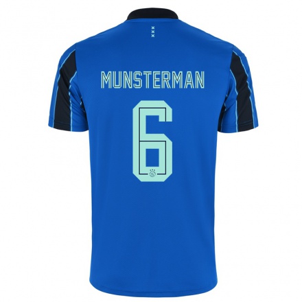 Homme Football Maillot Marthe Munsterman #6 Bleu Noir Tenues Extérieur 2021/22 T-Shirt