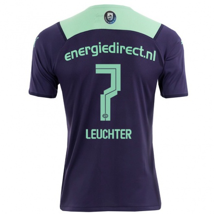 Homme Football Maillot Romee Leuchter #7 Mauve Foncé Tenues Extérieur 2021/22 T-shirt