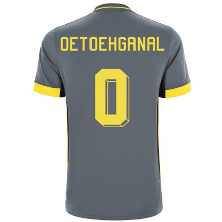 Homme Football Maillot Liam Oetoehganal #0 Gris Noir Tenues Extérieur 2021/22 T-shirt
