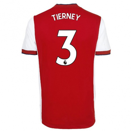 Homme Football Maillot Kieran Tierney #3 Jaune Tenues Extérieur 2021/22 T-Shirt