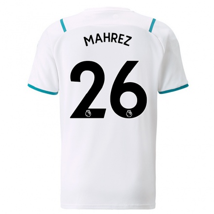 Homme Football Maillot Riyad Mahrez #26 Blanche Tenues Extérieur 2021/22 T-Shirt
