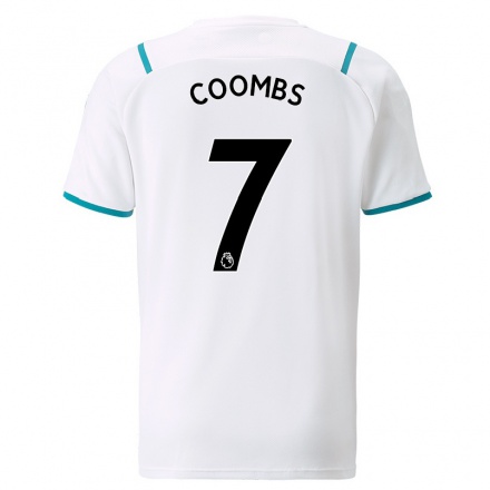 Homme Football Maillot Laura Coombs #7 Blanche Tenues Extérieur 2021/22 T-Shirt