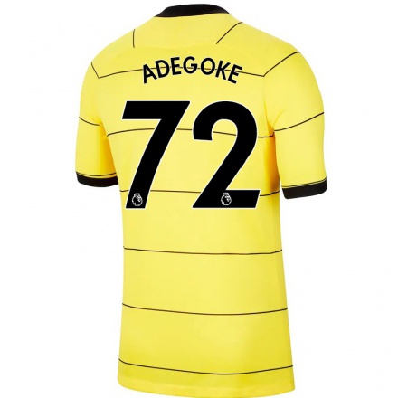 Homme Football Maillot Prince Adegoke #72 Jaune Tenues Extérieur 2021/22 T-Shirt