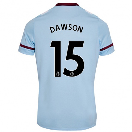 Homme Football Maillot Craig Dawson #15 Bleu Ciel Tenues Extérieur 2021/22 T-Shirt