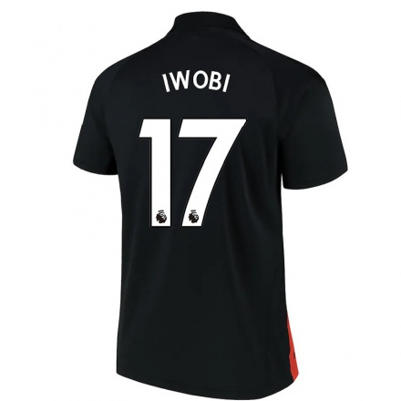 Homme Football Maillot Alex Iwobi #17 Le Noir Tenues Extérieur 2021/22 T-Shirt