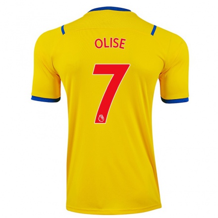 Homme Football Maillot Michael Olise #7 Jaune Tenues Extérieur 2021/22 T-Shirt