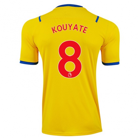 Homme Football Maillot Cheikhou Kouyate #8 Jaune Tenues Extérieur 2021/22 T-Shirt