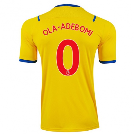 Homme Football Maillot Ademola Ola-Adebomi #0 Jaune Tenues Extérieur 2021/22 T-Shirt