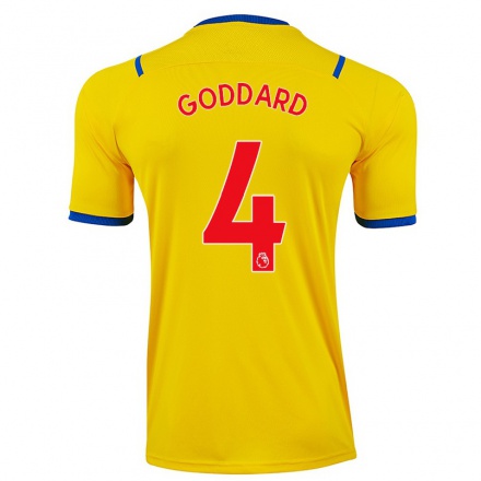 Homme Football Maillot Amy Goddard #4 Jaune Tenues Extérieur 2021/22 T-Shirt