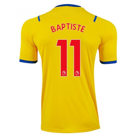 Homme Football Maillot Bianca Baptiste #11 Jaune Tenues Extérieur 2021/22 T-Shirt