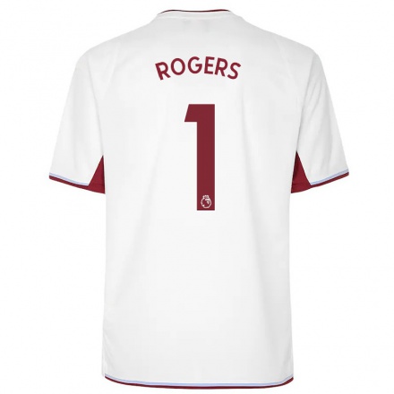 Homme Football Maillot Sian Rogers #1 Crème Tenues Extérieur 2021/22 T-Shirt