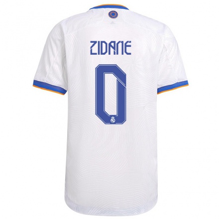 Homme Football Maillot Theo Zidane #0 Blanche Tenues Domicile 2021/22 T-shirt