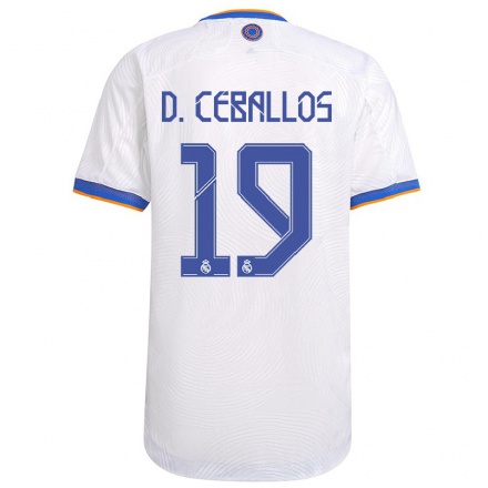 Homme Football Maillot Dani Ceballos #19 Blanche Tenues Domicile 2021/22 T-Shirt