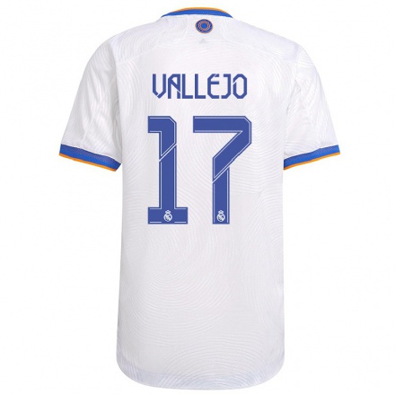 Homme Football Maillot Hugo Vallejo #17 Blanche Tenues Domicile 2021/22 T-Shirt