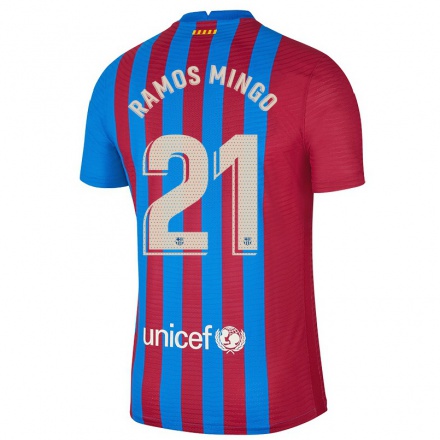 Homme Football Maillot Santiago Ramos Mingo #21 Bleu Marron Tenues Domicile 2021/22 T-Shirt