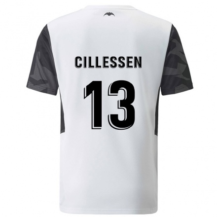Homme Football Maillot Jasper Cillessen #13 Blanche Tenues Domicile 2021/22 T-shirt