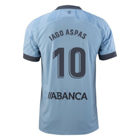 Homme Football Maillot Iago Aspas #10 Mauve Clair Tenues Domicile 2021/22 T-Shirt