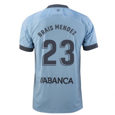 Homme Football Maillot Brais Mendez #23 Mauve Clair Tenues Domicile 2021/22 T-Shirt
