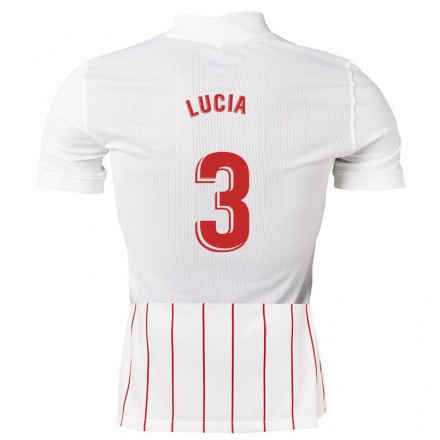 Homme Football Maillot Lucia #3 Blanche Tenues Domicile 2021/22 T-shirt