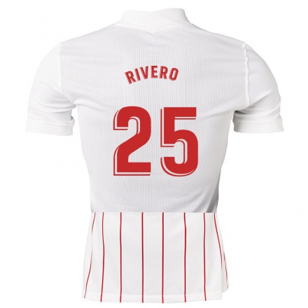 Homme Football Maillot Almudena Rivero #25 Blanche Tenues Domicile 2021/22 T-Shirt