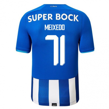 Homme Football Maillot Francisco Meixedo #71 Bleu Royal Tenues Domicile 2021/22 T-Shirt
