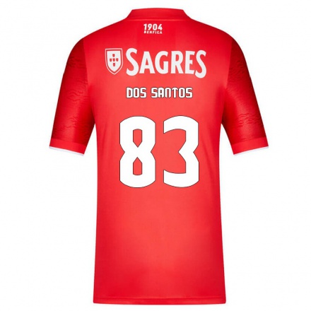 Homme Football Maillot Carlos Dos Santos #83 Rouge Tenues Domicile 2021/22 T-Shirt